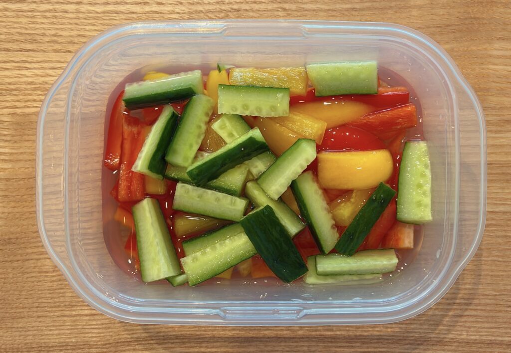 きゅうりとパプリカのピクルス